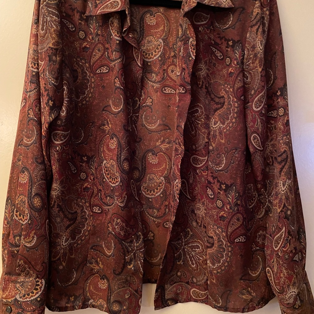 Rafaella Paisley Blouse Sz 14